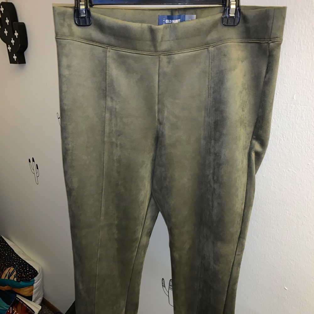 Suede leggings